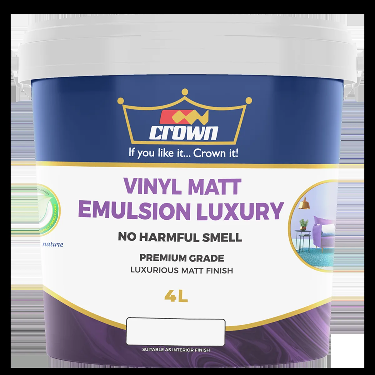 Interior emulsion paint tin
